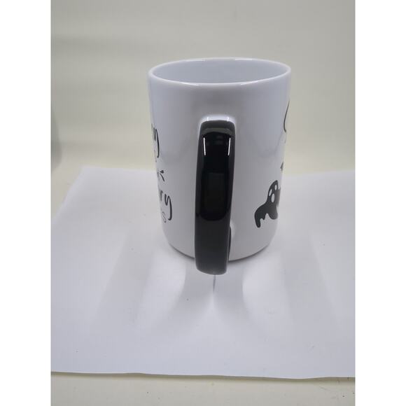 Gibson Home Spooky Vibes & Scary Nights 16oz White Ghost Coffee Mug Cup New - Picture 3 of 7